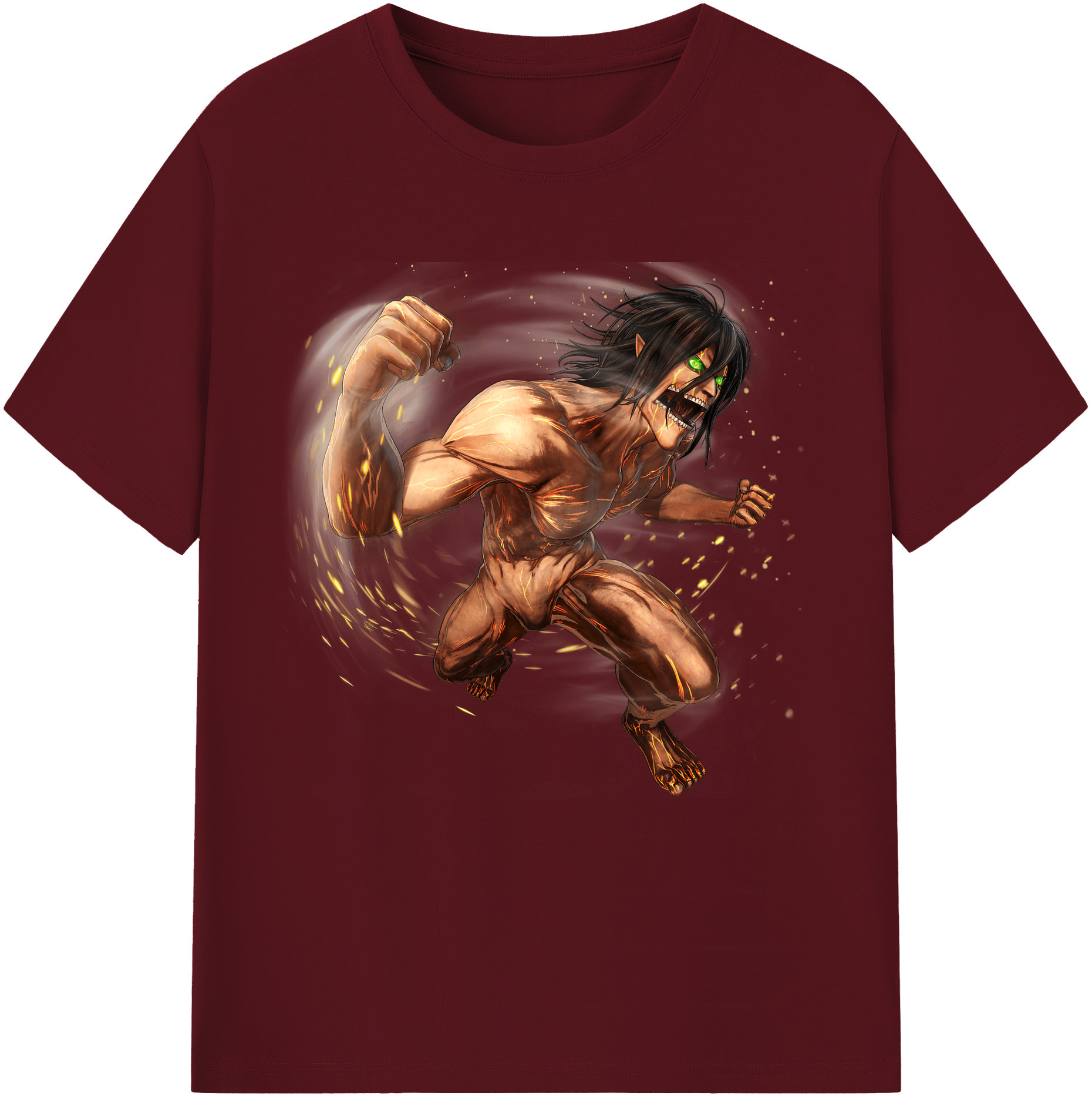 （画像用） 進撃の巨人 Attack on Titan 綿100％半袖Tシャツ（フロントプリント）